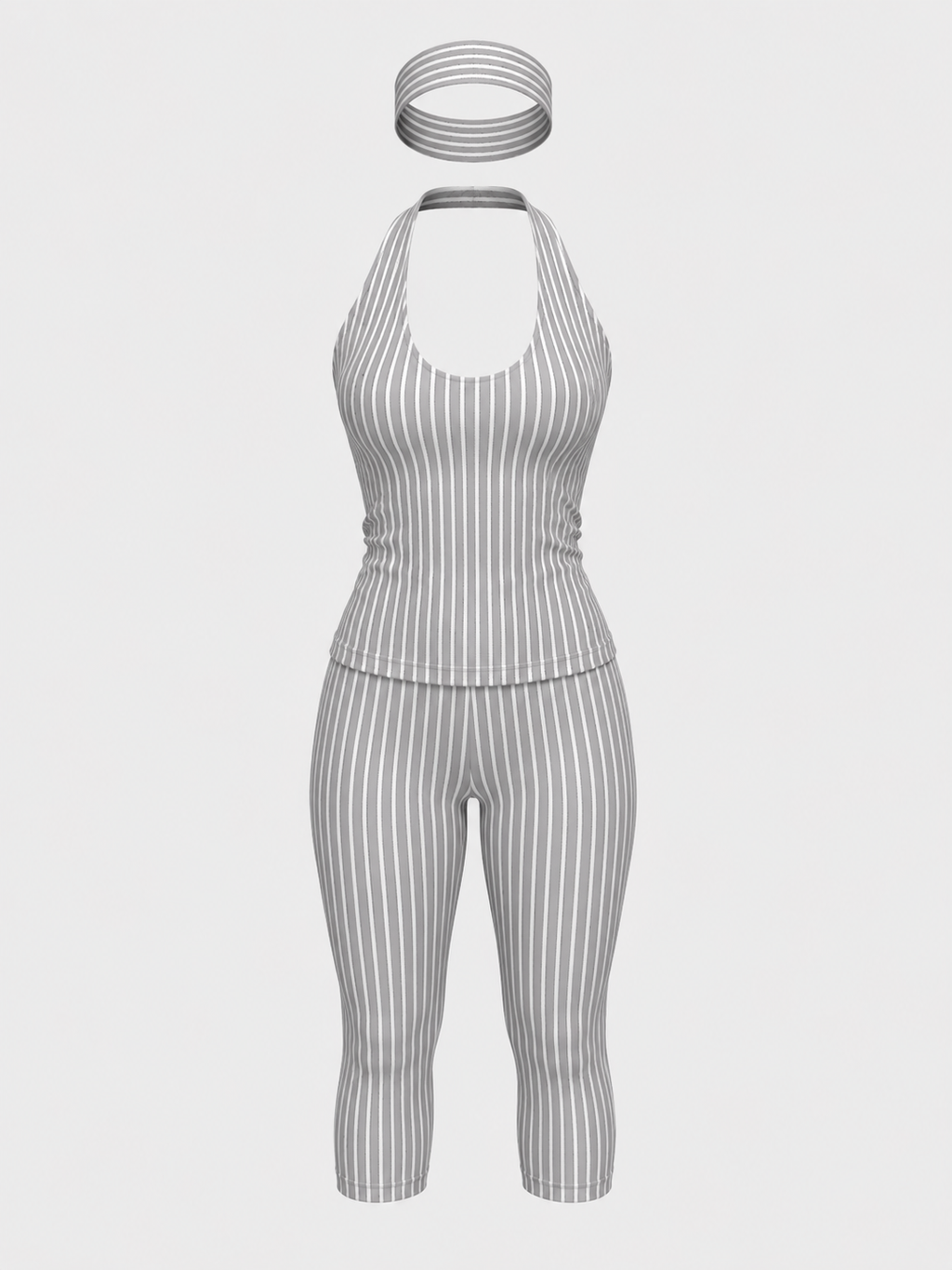 Candy Stripe Capri Legging Set