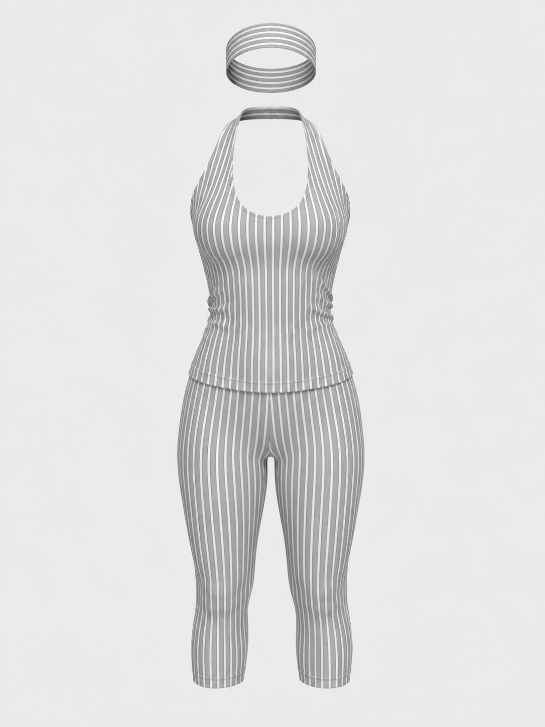 Candy Stripe Capri Legging Set