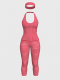 Candy Stripe Capri Legging Set