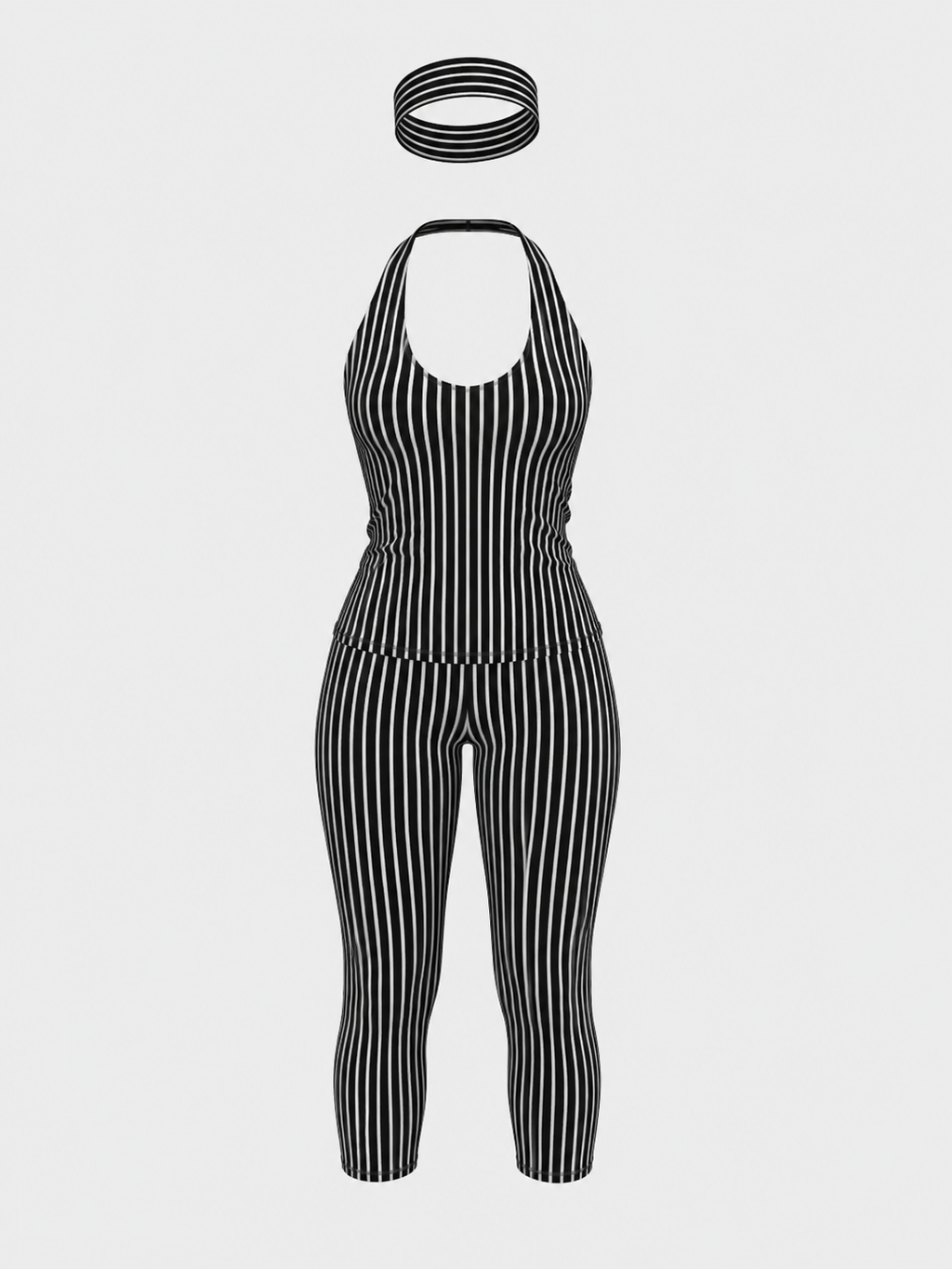 Candy Stripe Capri Legging Set