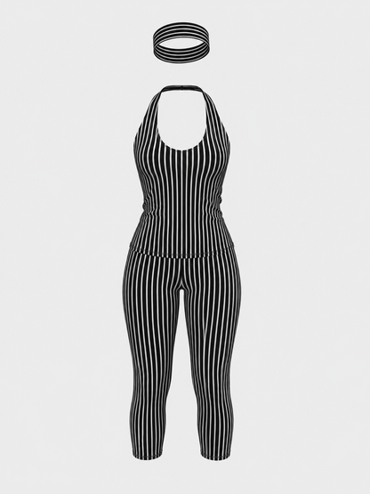 Candy Stripe Capri Legging Set