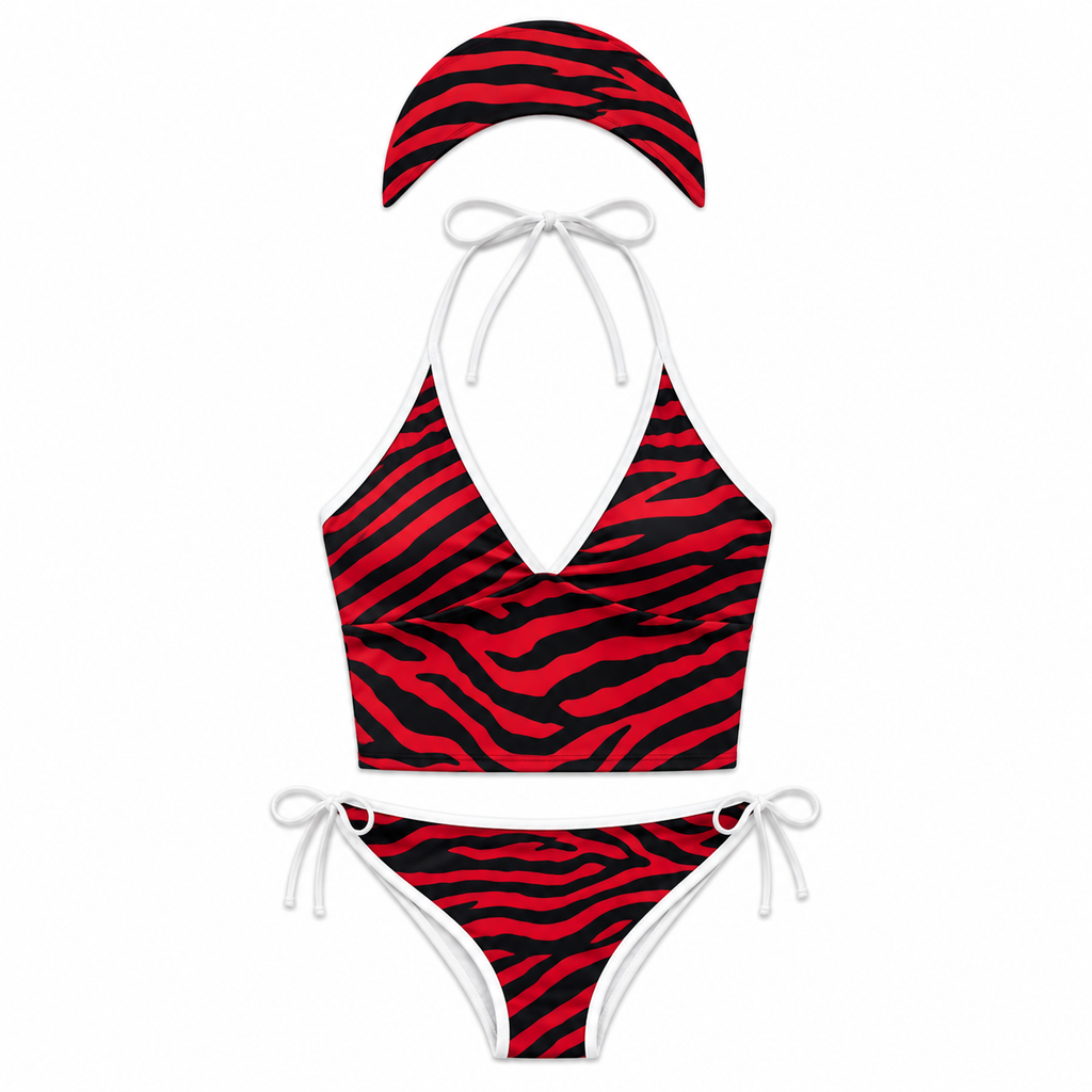 Zebra Muse 3-Piece Tankini Set