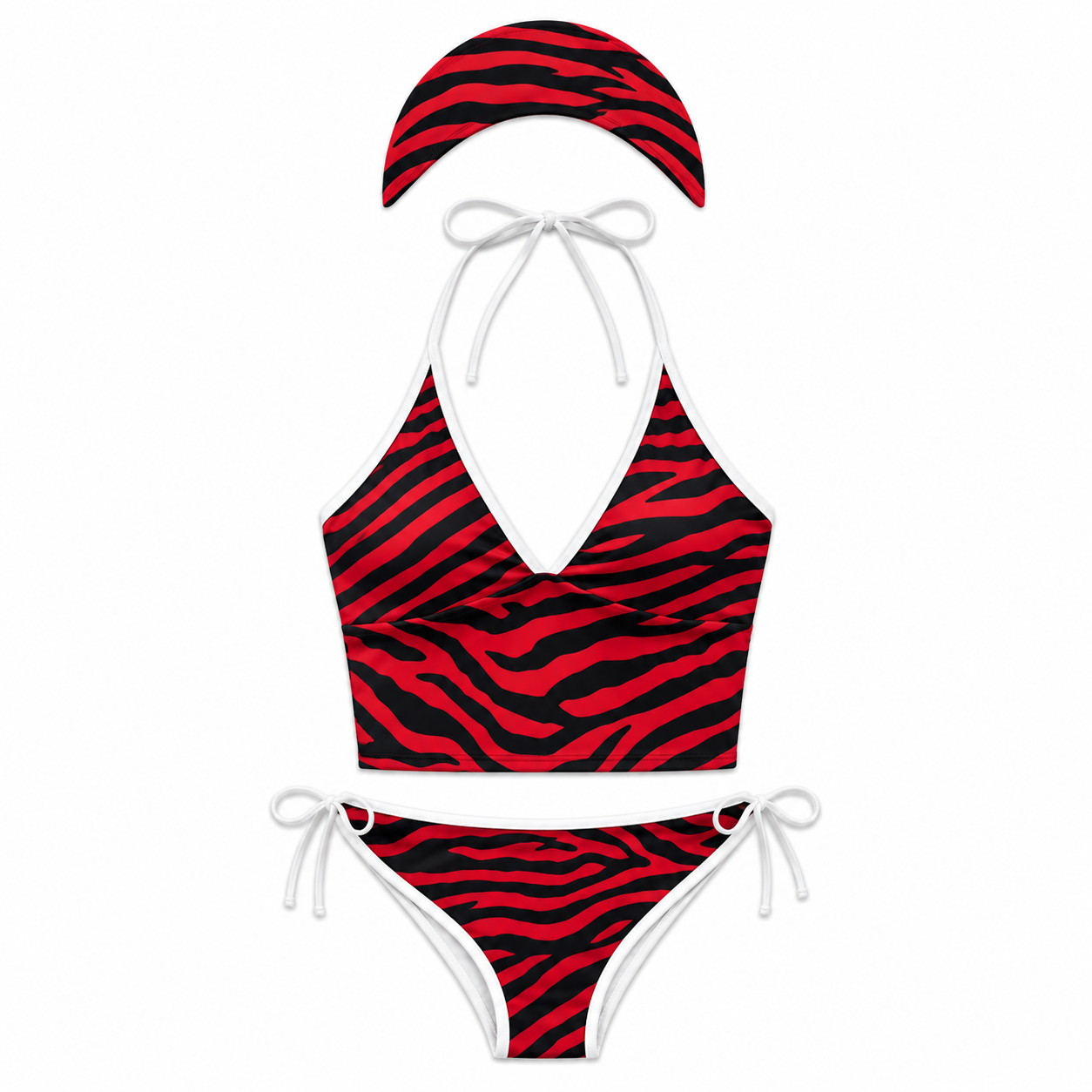 Zebra Muse 3-Piece Tankini Set