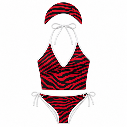 Zebra Muse 3-Piece Tankini Set