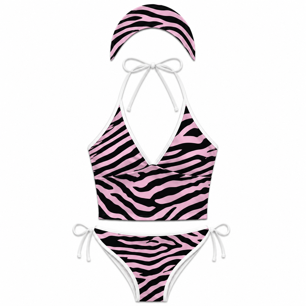Zebra Muse 3-Piece Tankini Set