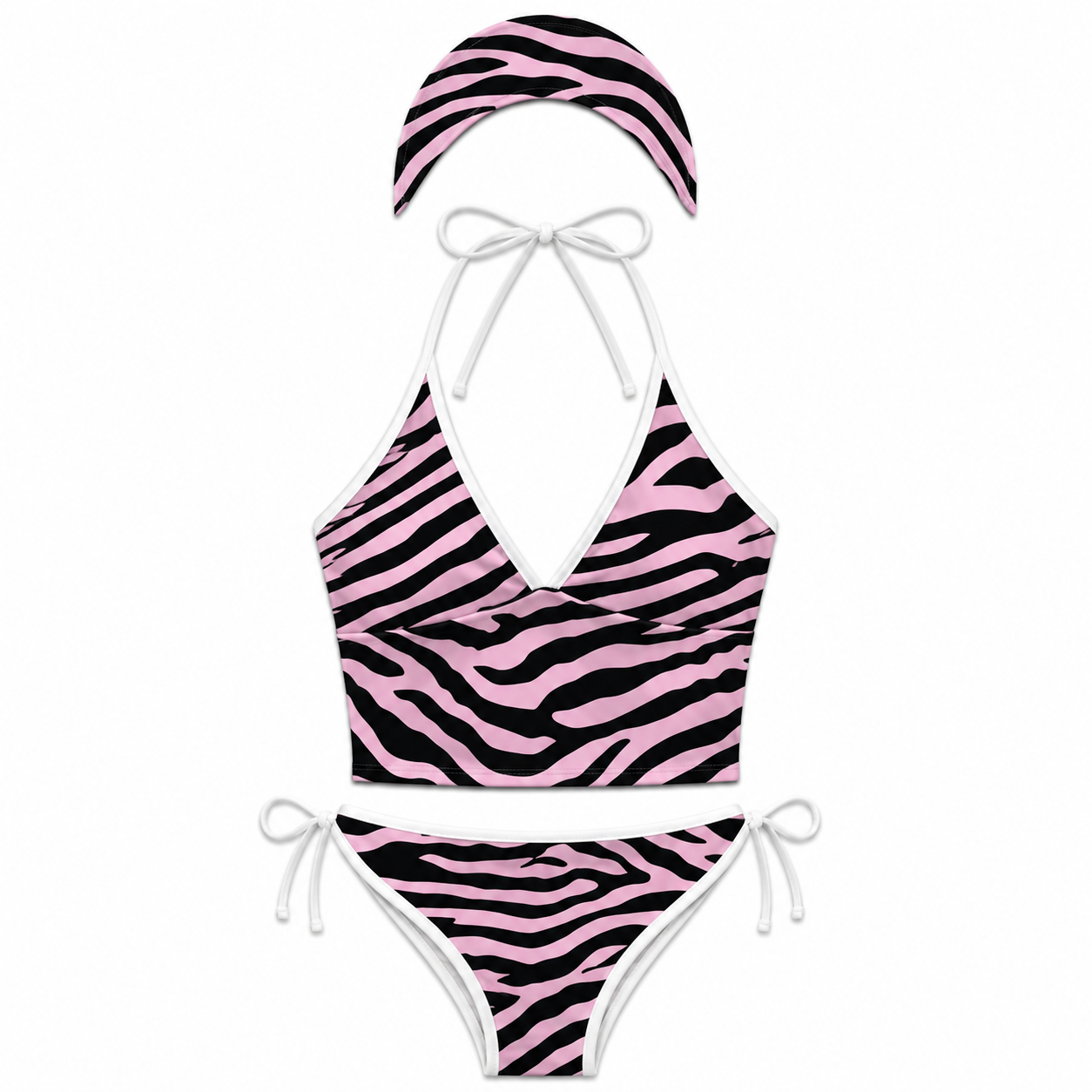 Zebra Muse 3-Piece Tankini Set