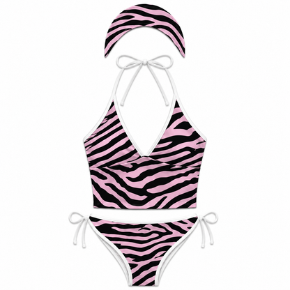 Zebra Muse 3-Piece Tankini Set