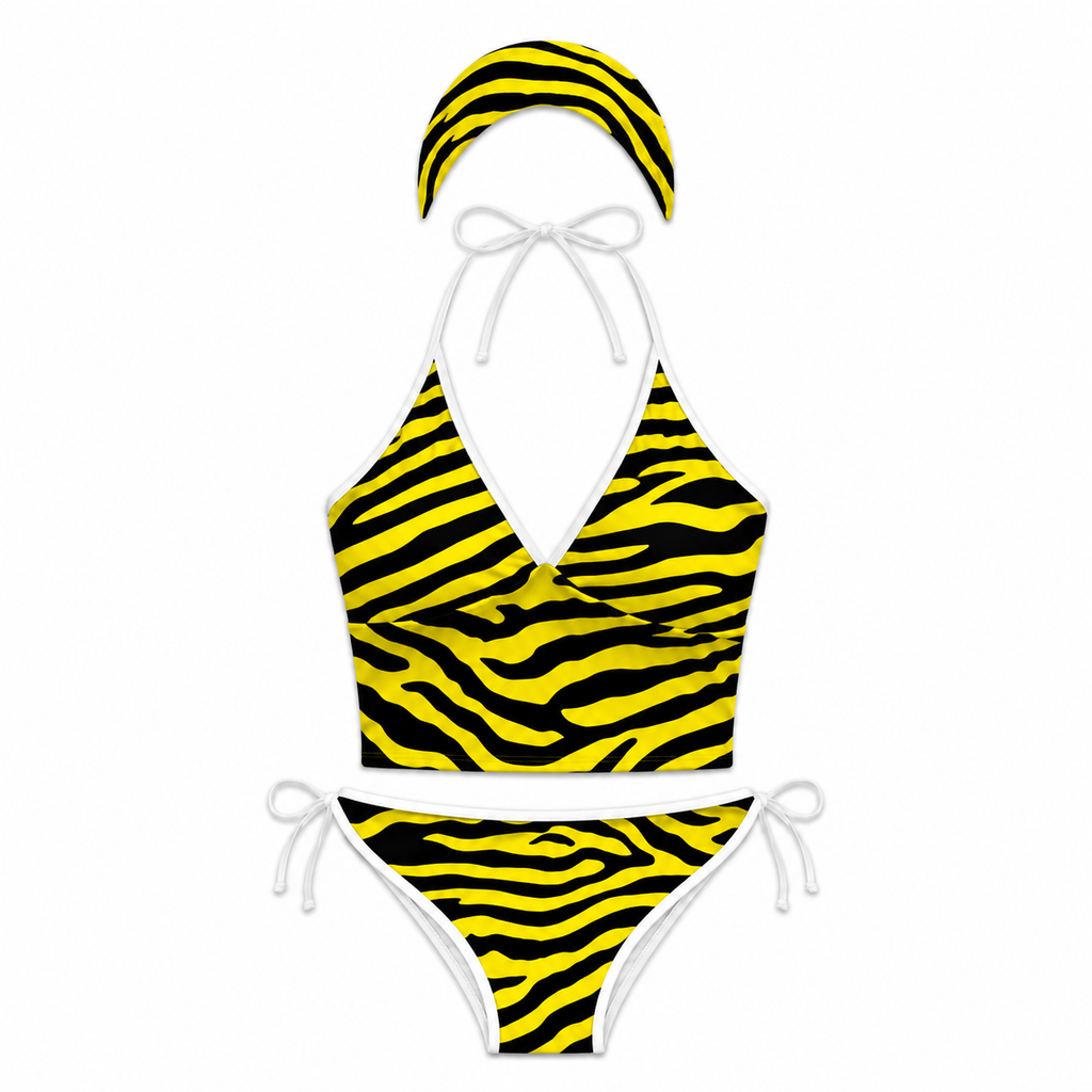 Zebra Muse 3-Piece Tankini Set