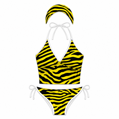 Zebra Muse 3-Piece Tankini Set