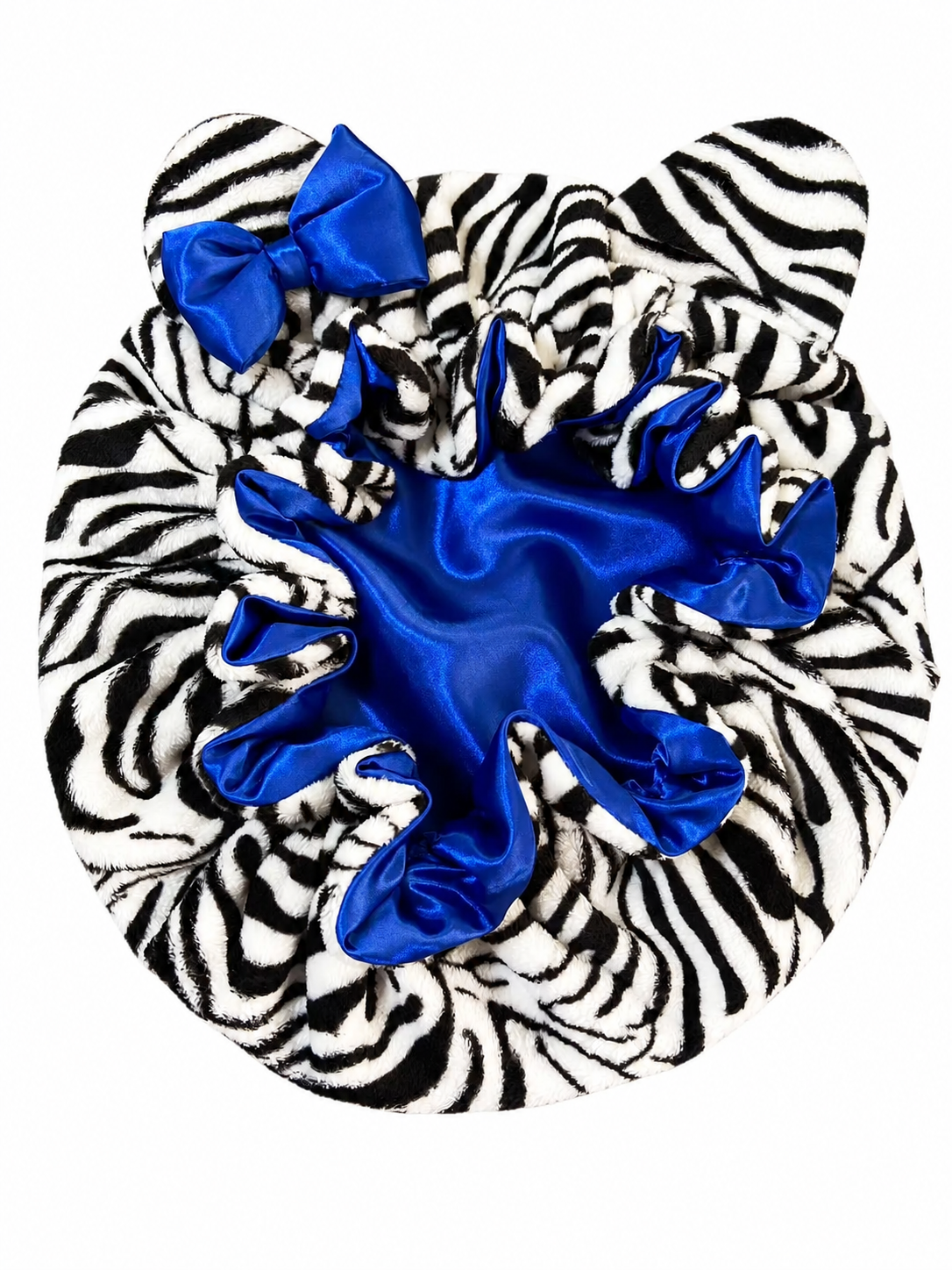 Teddy Bear Satin Lined Bonnet