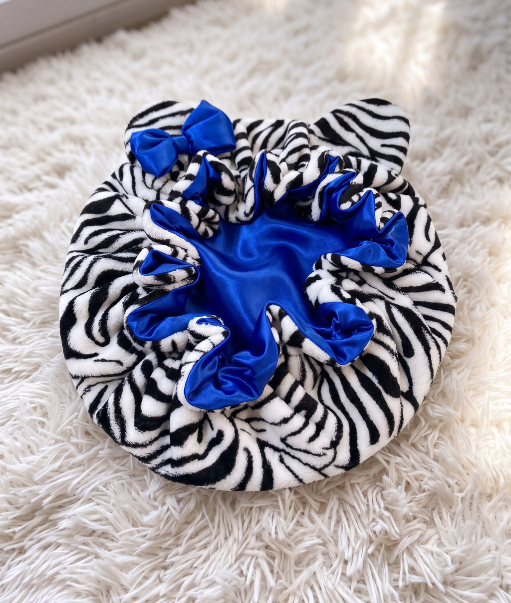 Teddy Bear Satin Lined Bonnet