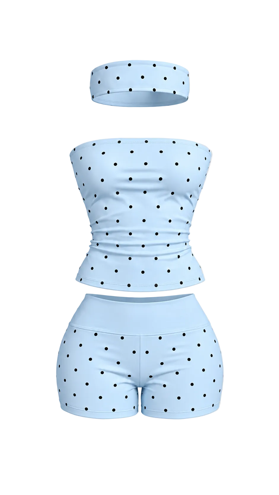 Polka Dot Shorts Set