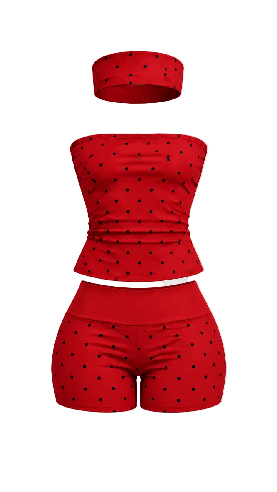 Polka Dot Shorts Set
