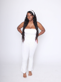 Polka Dot Dream Flare Leggings Set – Women's Y2K Two-Piece Cotton Outfit