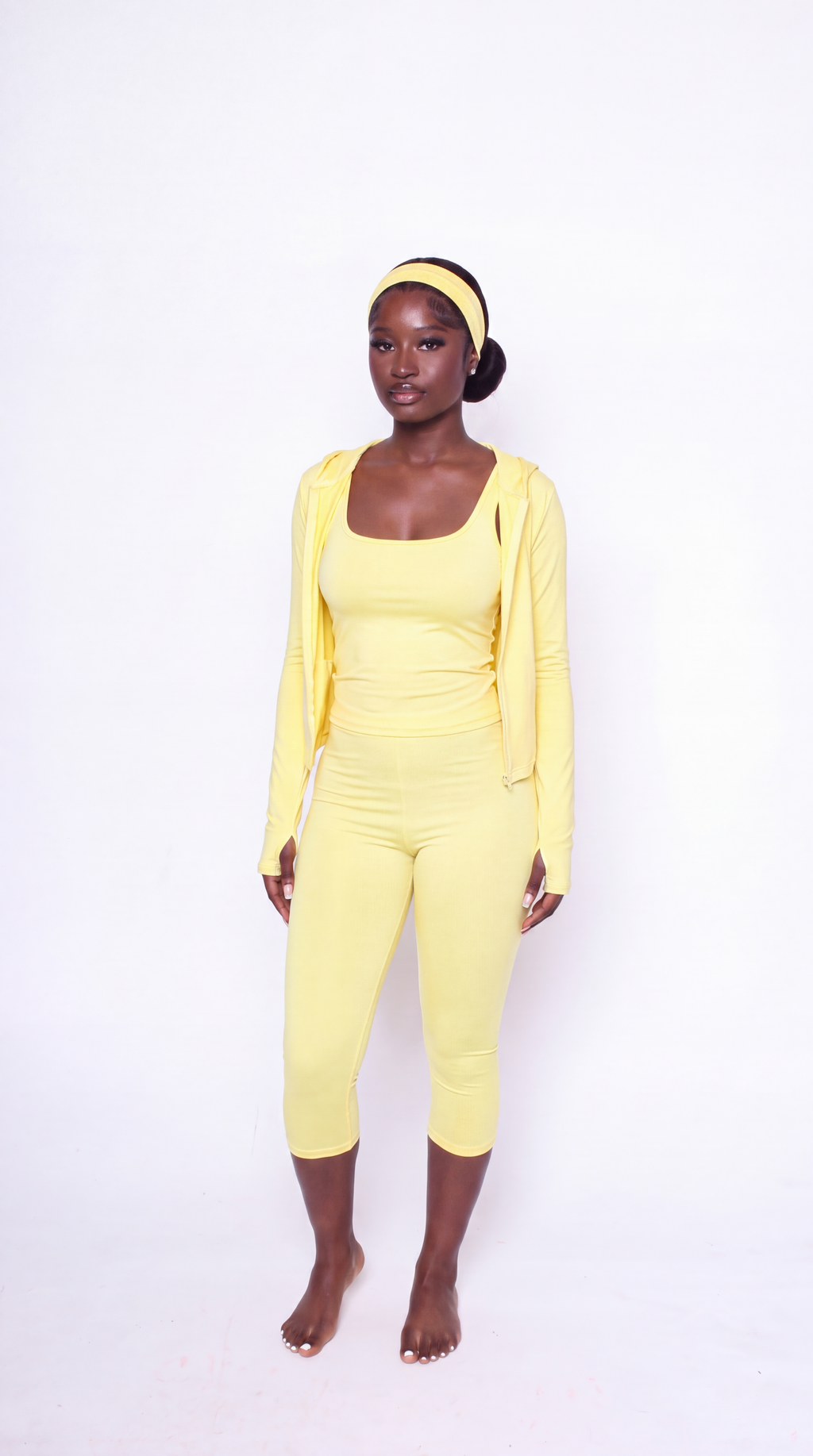Coquette Hooded 3-Piece Capri Set
