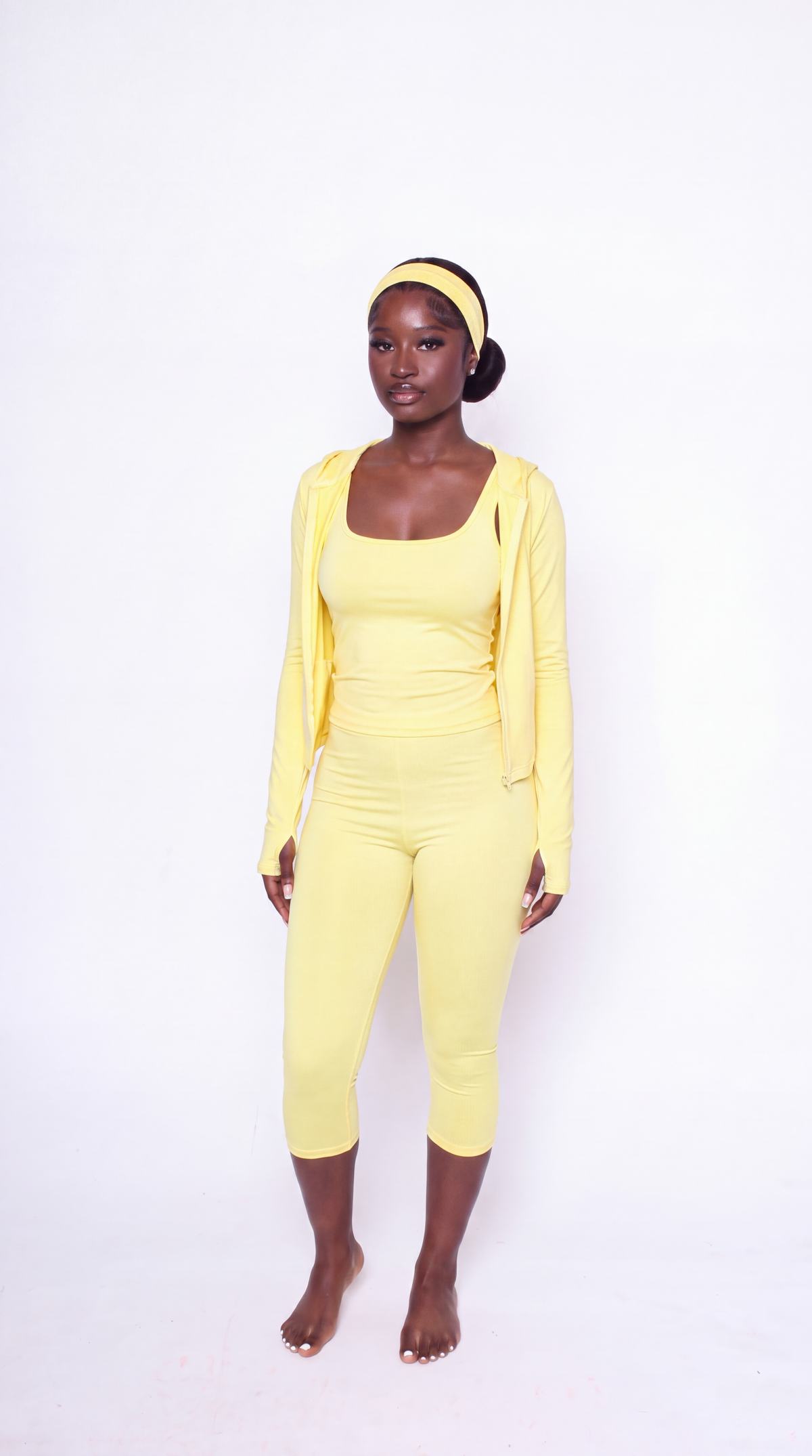 Coquette Hooded 3-Piece Capri Set